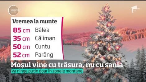 Cum va fi vremea de sărbători. Moş Crăciun vine cu trăsura, anul acesta