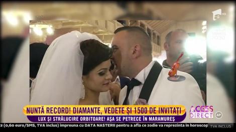 Nuntă record. Diamante, vedete și 1500 de invitaţi!
