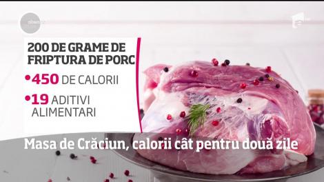 Masa de Crăciun, calorii cât pentru două zile