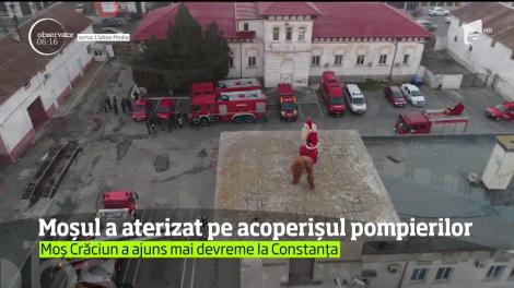 Moşule, ce-ai făcut? Moş Crăciun a greşit adresa şi a ajuns pe un turn ISU. Misiunea de salvare, plină de peripeţii