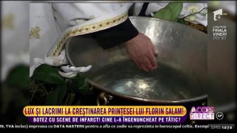 Botezul fiicei lui Florin Salam. Lux, lacrimi și scene de infarct