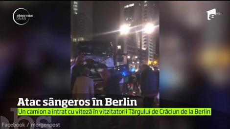 ISIS a lovit la Berlin! 12 oameni au murit, după ce un camion a intrat în mulţimea de la Târgul de Crăciun. Deocamdată, nu sunt informaţii despre români care ar fi fost la locul atentatului