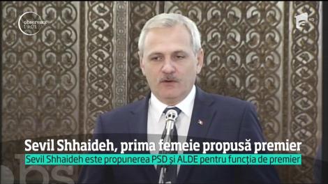 Sevil Shhaideh este propunerea PSD și ALDE pentru funcția de premier