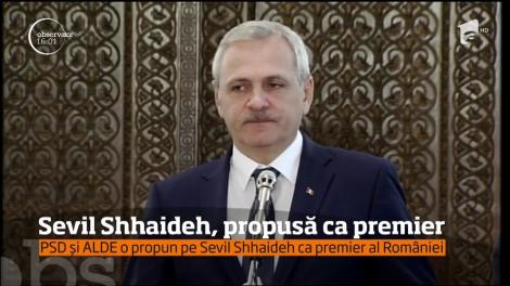 Sevil Shhaideh, propusă ca premier de PSD și ALDE