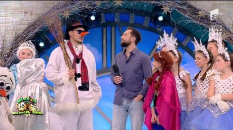 Răzvan s-a transformat în "Olaf", omul de zăpadă din Frozen!