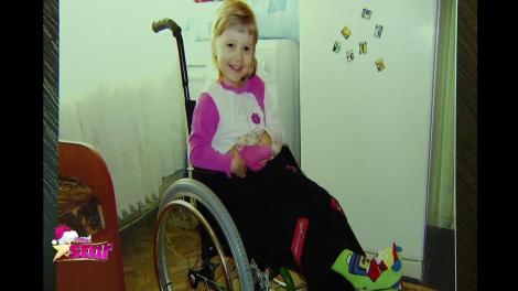 Alexandra, o copilă de 11 ani, suferă de paralizie cerebrală infantilă