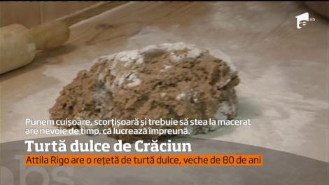 Attila Rigo are o rețetă de turtă dulce, veche de 80 de ani