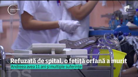 O fetiţă orfană a murit implorând ajutor! După ce a plecat din spital, copila a mai trăit câteva zeci de minute
