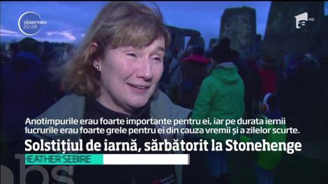 Solstiţiul de iarnă, sărbătorit druizii moderni la Stonehenge