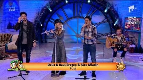 Un LIVE care a sunat ca un miracol de Crăciun! Ascultă "Fulg", piesă scrisă de Delia, interpretată alături de finaliștii săi de la X Factor: Raul Eregep & Alex Mladin
