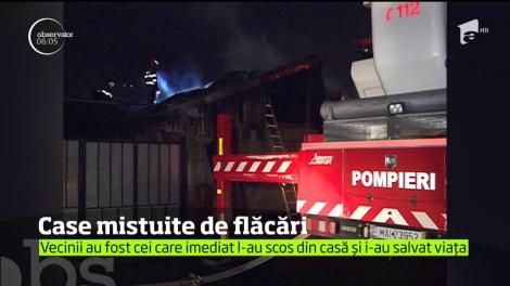 Şase locuinţe au fost afectate de un incendiu puternic, în cartierul Rahova
