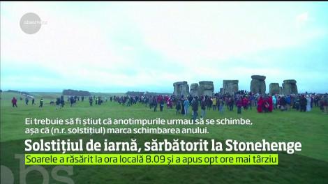 Solstiţiul de iarnă, sărbătorit la Stonehenge
