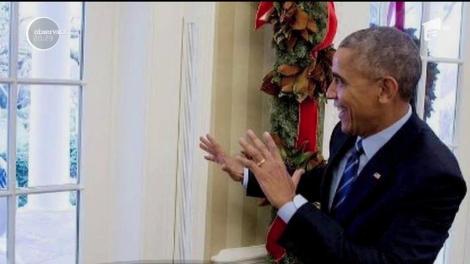 Barack Obama se teme de oamenii de zăpadă!