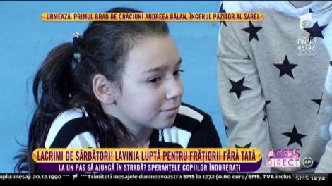 Lacrimi de sărbători. Lavinia Pîrva luptă pentru frățiorii fără tată