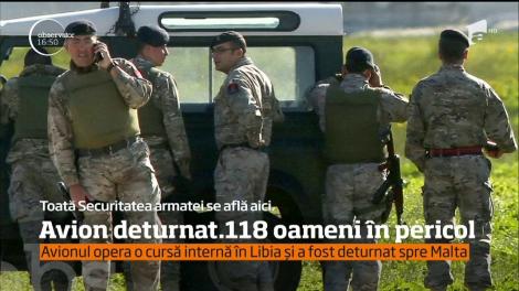 Avionul care opera o cursă în Libia a fost deturnat spre Malta