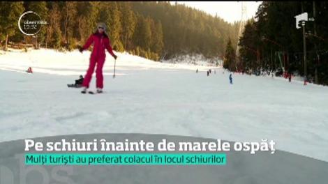 Pe schiuri înainte de marele ospăț de Crăciun