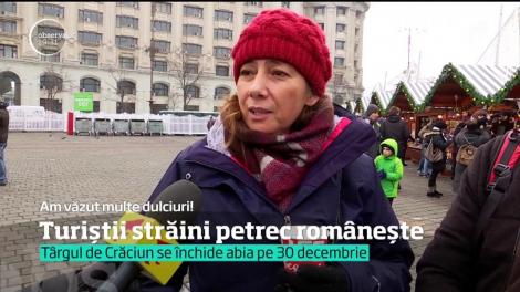 Sute de turişti de peste hotare au ales să-l aştepte pe Moş Crăciun în Bucureşti