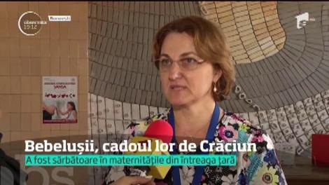 Sărbătoare în maternităţile din întreaga ţară. Copilaşii care au venit pe lume, de Crăciun, le-au umplut mamelor sufletul de bucurie