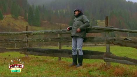 Liviu este alergat și bătut de Nea Mărin pentru că refuză să taie ramuri de brazi