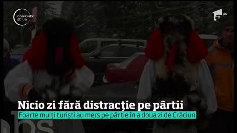 Foarte mulți turiști au mers pe pârtie în a doua zi de Crăciun