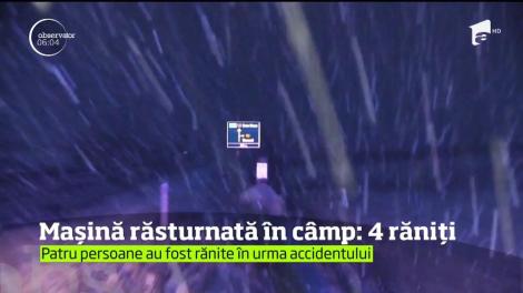Patru persoane au fost rănite în urma unui accident pe un drum din Sălaj