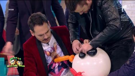 Unde Florin Ristei și Nadir nu reușesc, 3 Sud Est au succes! Cei trei artiști fac omul de zăpadă din baloane