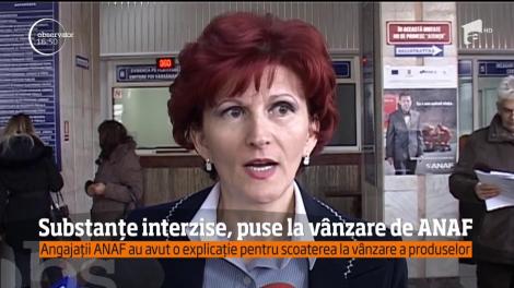 Substanțe interzise au fost puse la vânzare de ANAF