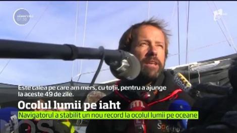 Un navigator francez a făcut ocolul lumii pe un yacht, singur la bord