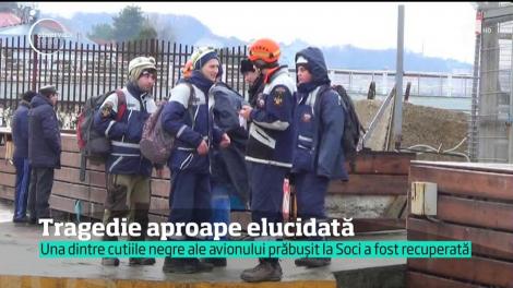 Una dintre cutiile negre ale avionului prăbușit la Soci a fost recuperată