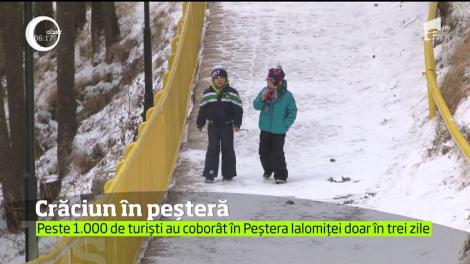 Mii de turiști au căutat zăpada și senzațiile tari în Bucegii dâmbovițeni