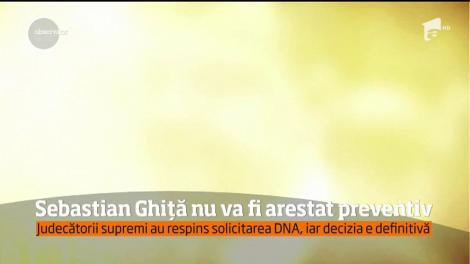 Sebastian Ghiţă nu va fi arestat preventiv în lipsă, aşa cum au cerut procurorii anticorupţie