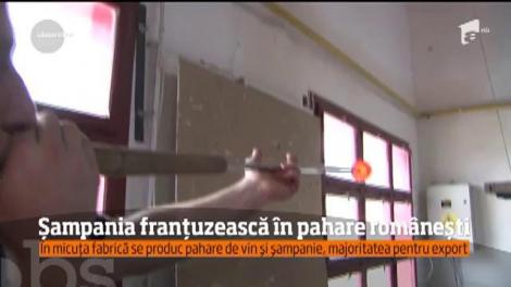 Paharele de calitate pentru șampanie, se fac manual la Tîrgu Mureș