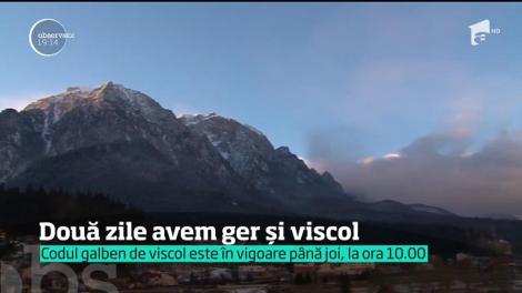 Meteorologii anunță două zile de ger și viscol