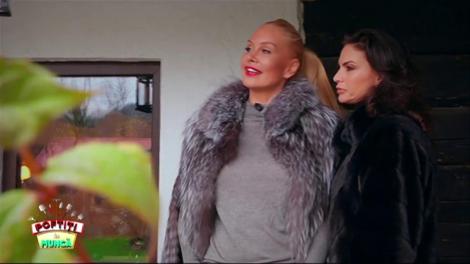 Vica Blochina și Ramona Bădescu au venit pe tocuri la tăiatul porcilor