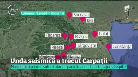Cutremurul de noaptea trecută, în imagini. Mulţi oameni au sunat la ambulanţă pentru atacuri de panică