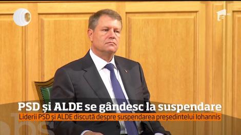 Liderii PSD și ALDE discută despre suspendarea președintelui Klaus Iohannis