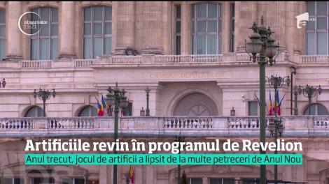 Artificiile revin în programul de Revelion