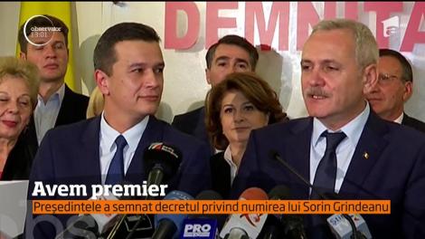 Sorin Grindeanu este noul premier al României