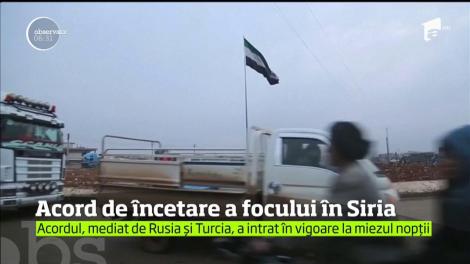 Conflict Siria. Rusia și Turcia au ajuns la un acord de încetare a focului