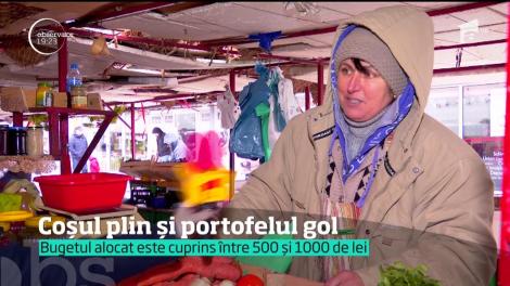 Coşul plin şi portofelul gol. Bucureştenii au umplut din nou hipermarketurile şi pieţele din Capitală