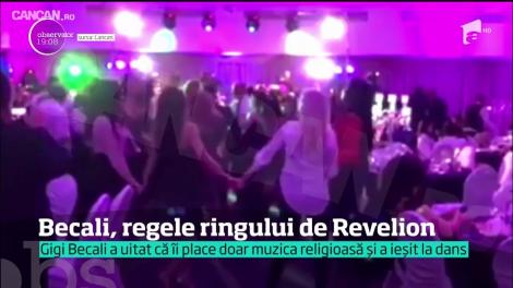 Gigi Becali a rupt ringul de dans de Revelion