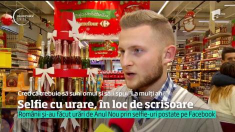 Selfie cu urare, în loc de scrisoare