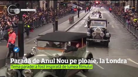 Tradiţionala paradă de Anul Nou de la Londra s-a desfăşurat pe ploaie