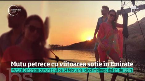 Adi Mutu a petrecut cu viitoarea lui soţie în Abu Dhabi