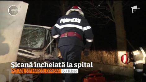 Doi oameni au ajuns aseară la spital după un accident grav în Tulcea