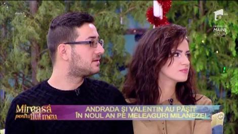 Detalii intime din vacanţă. Cum au petrecut Andrada şi Valentin de la "Mireasă pentru fiul meu" Revelionul la Milano