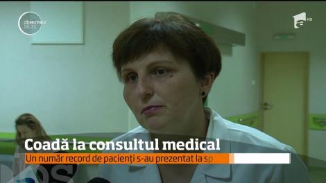 Un număr record de pacienți s-au prezentat la spitalul județean din Iași