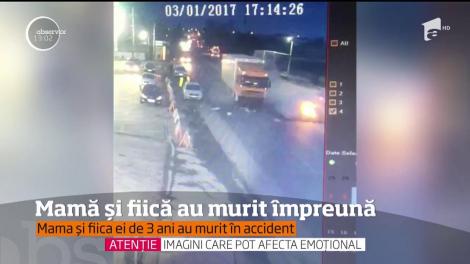 O mamă şi fetiţa ei de 3 ani au murit împreună într-un accident sinistru
