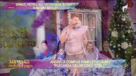 Andrei a compus un pamflet pentru cei cinci concurenţi care au fugit din competiţie!