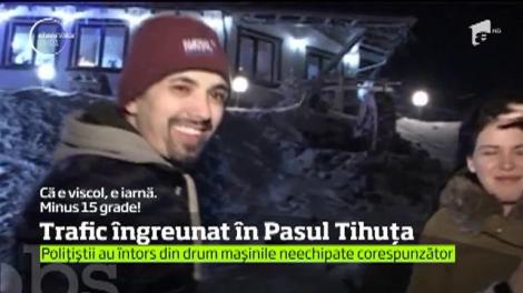 Trafic îngreunat în Pasul Tihuța